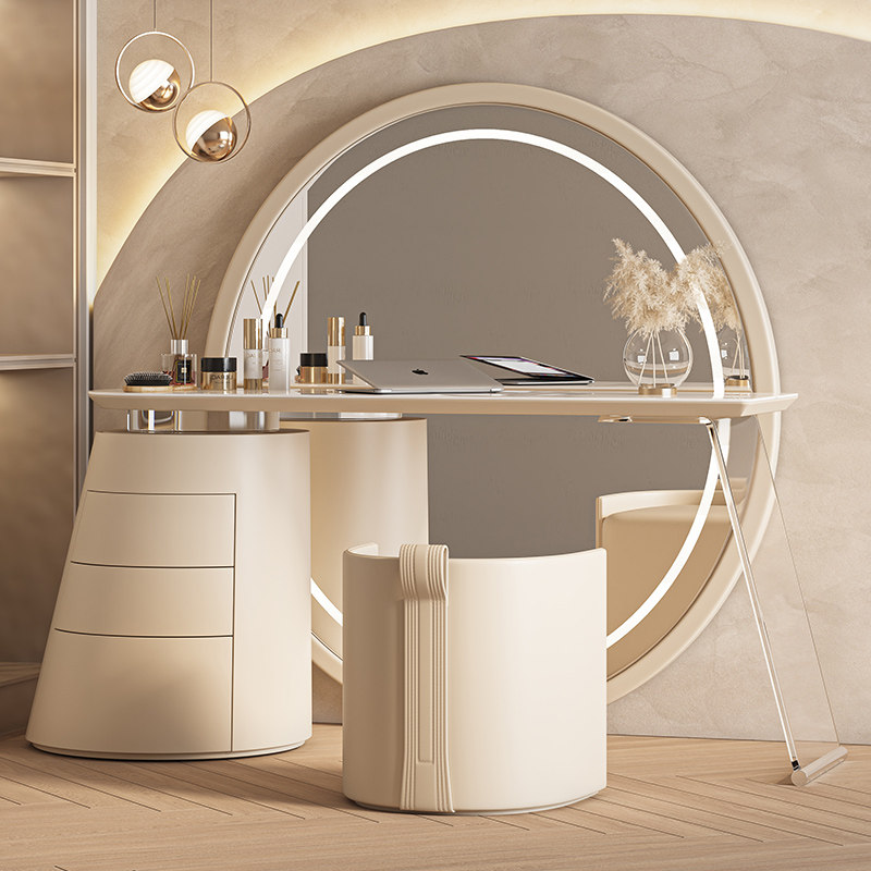Beauty Makeup Vanity Set - Moderne Scandinavische make-uptafel, esthetische volledige set,